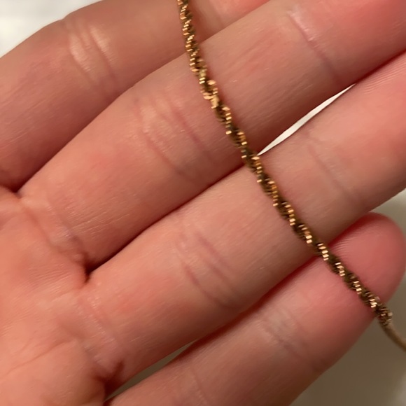 10k rose gold rope chain